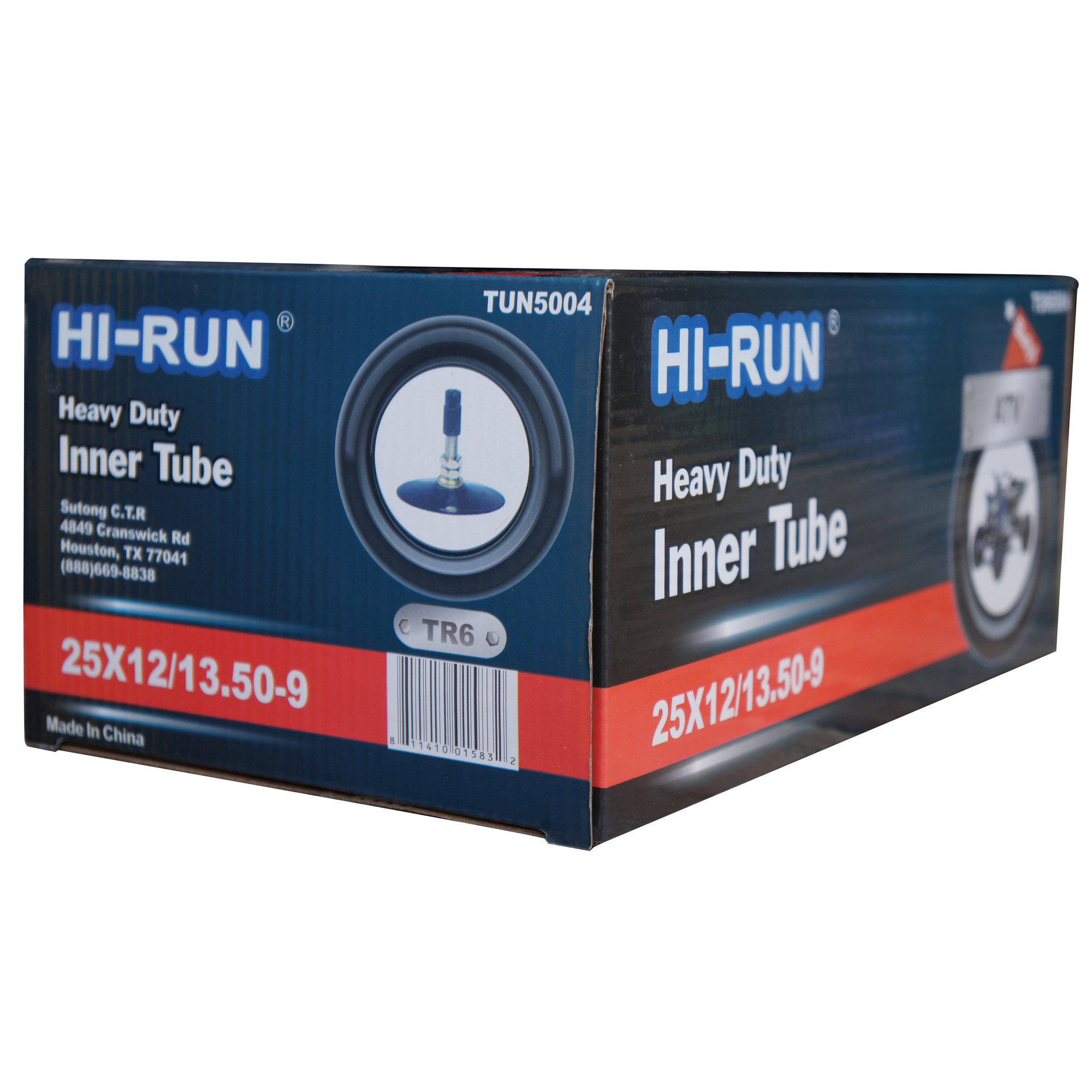 HI-RUN, Tube 25X12/13.50-9 (TR6) ATV/UTV, Fits Rim Size 9 in, Included (qty.) 1 Model# TUN5004